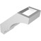 Ekena Millwork 3-in. W x 6-in. D x 6-in. H Balboa Architectural Grade PVC Knee Brace BRCP03X06X06BOA - alternate 6